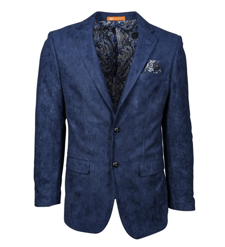 St. Patrick Men's Velvet Patch Jacket from On Time Fashions – Sports Coat by T.W. & Company, Birmingham AL’s 1 fashion store and premier destination for streetwear, suits, kids fashion, and big & tall