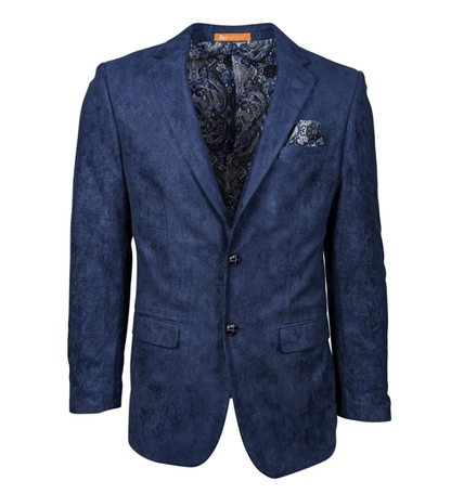 St. Patrick Men's Velvet Patch Jacket from On Time Fashions – Sports Coat by T.W. & Company, Birmingham AL’s 1 fashion store and premier destination for streetwear, suits, kids fashion, and big & tall