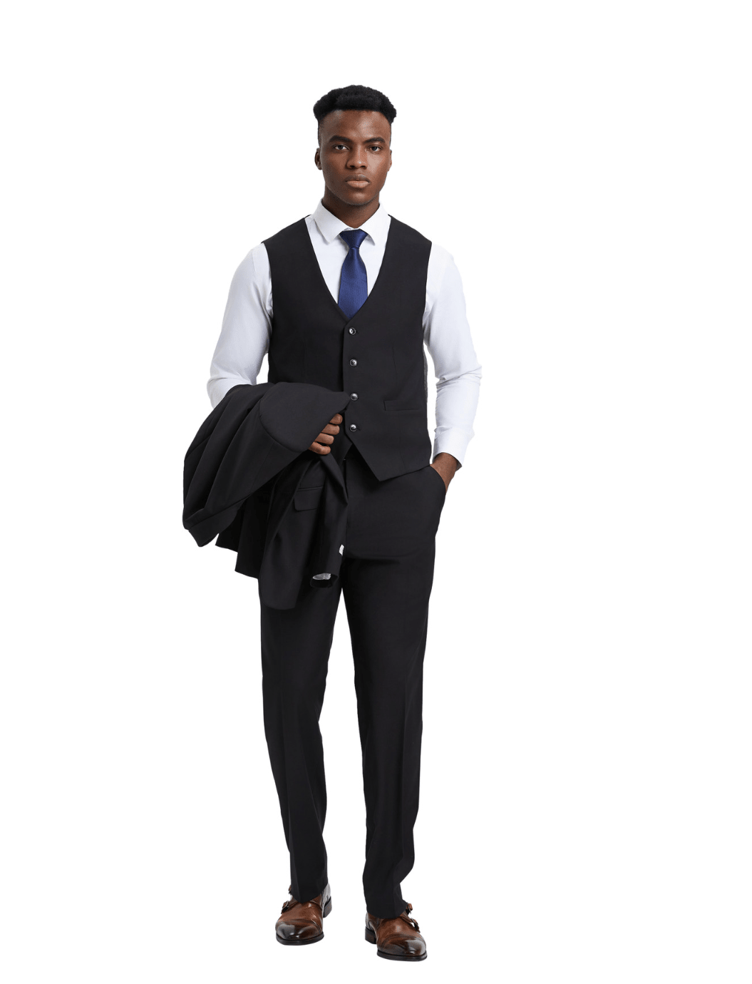 Stacy Adams Hybrid Fit 3-Piece Suit – SM278 from On Time Fashions – Mens Suits by Suits America, Birmingham AL’s 1 fashion store and premier destination for streetwear, suits, kids fashion, and big & tall