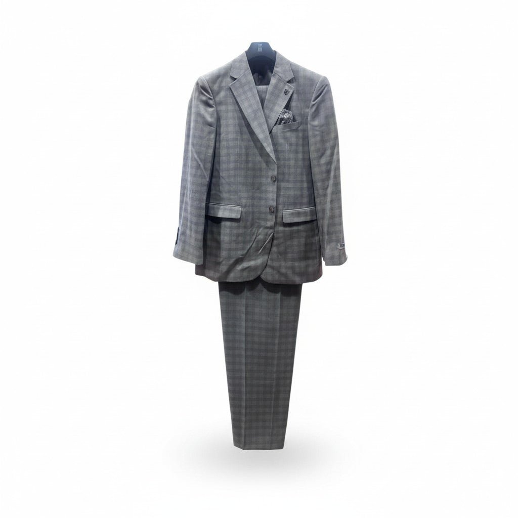 Stacy Adams Plaid Modern Fit 3-Piece Suit – JR-729571 – view 2