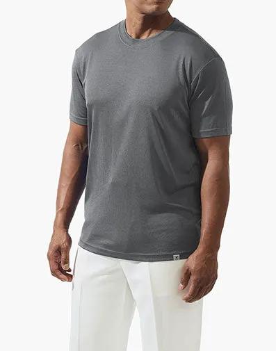 Stacy Adams Ribbed Mock Neck Tee – 5002