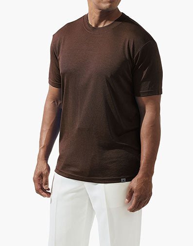 Stacy Adams Ribbed Mock Neck Tee – 5002