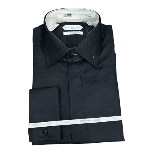 Steven Land Elite – Cotton Shirt from On Time Fashions – Dress Shirt by Steven Land, Birmingham AL’s 1 fashion store and premier destination for streetwear, suits, kids fashion, and big & tall