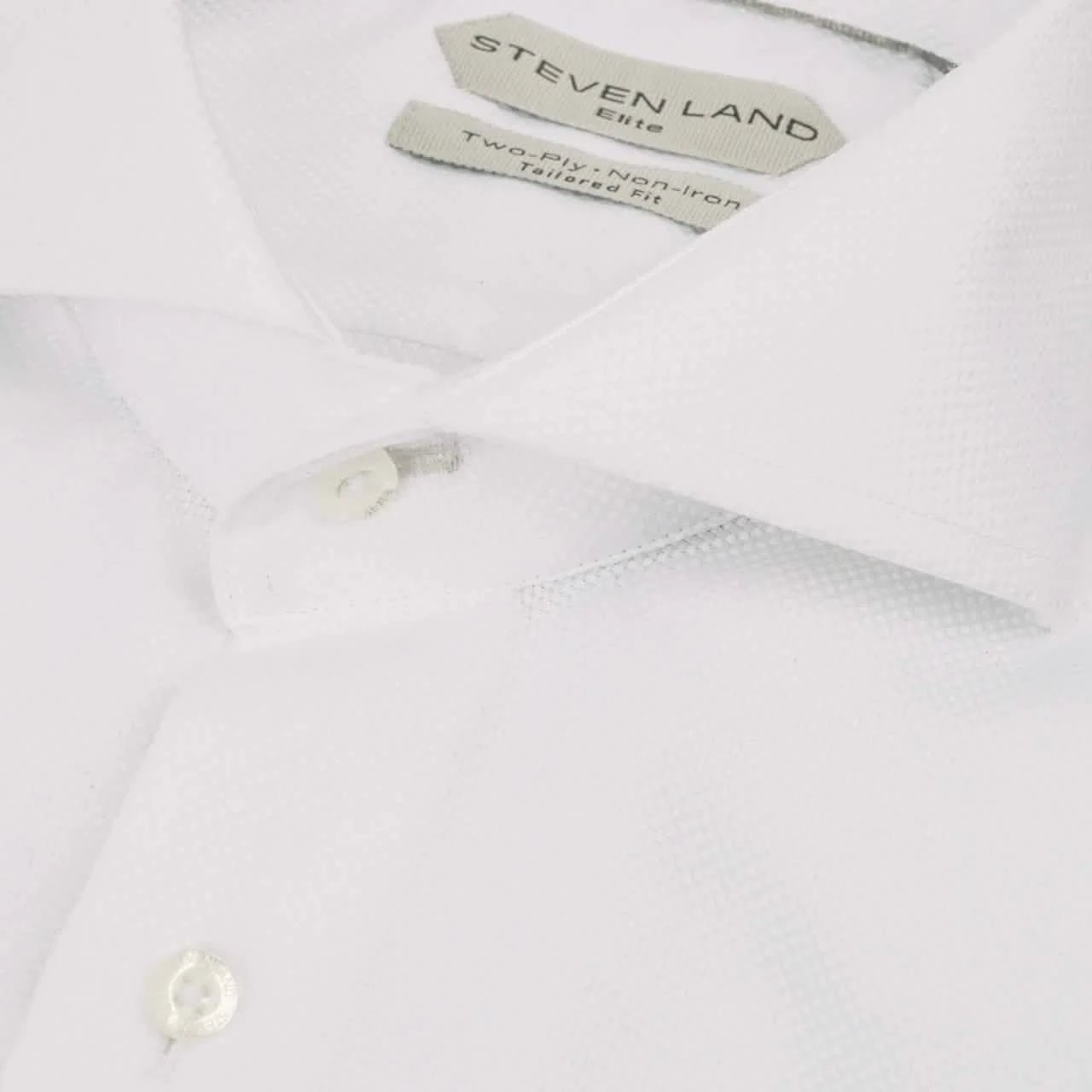 Steven Land Elite – The Augustus | Cutaway Collar | Angled French Cuff from On Time Fashions – Dress Shirt by Steven Land, Birmingham AL’s 1 fashion store and premier destination for streetwear, suits, kids fashion, and big & tall