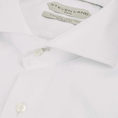 Steven Land Elite – The Augustus | Cutaway Collar | Angled French Cuff from On Time Fashions – Dress Shirt by Steven Land, Birmingham AL’s 1 fashion store and premier destination for streetwear, suits, kids fashion, and big & tall