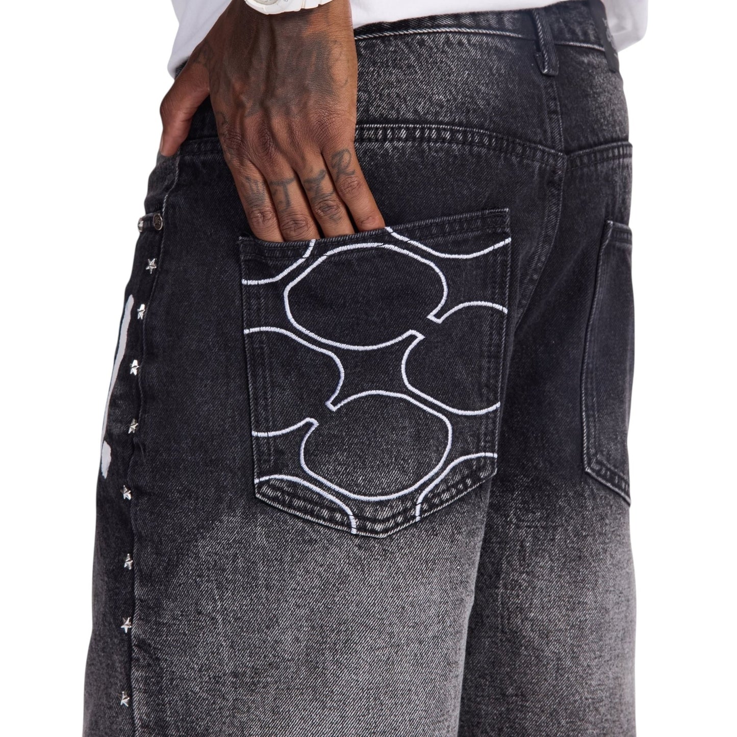 Sugarhill Dallas Jorts from On Time Fashions – Shorts by Sugarhill, Birmingham AL’s 1 fashion store and premier destination for streetwear, suits, kids fashion, and big & tall