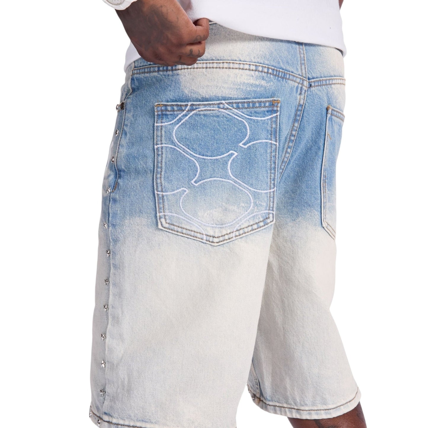 Sugarhill Dallas Jorts from On Time Fashions – Shorts by Sugarhill, Birmingham AL’s 1 fashion store and premier destination for streetwear, suits, kids fashion, and big & tall