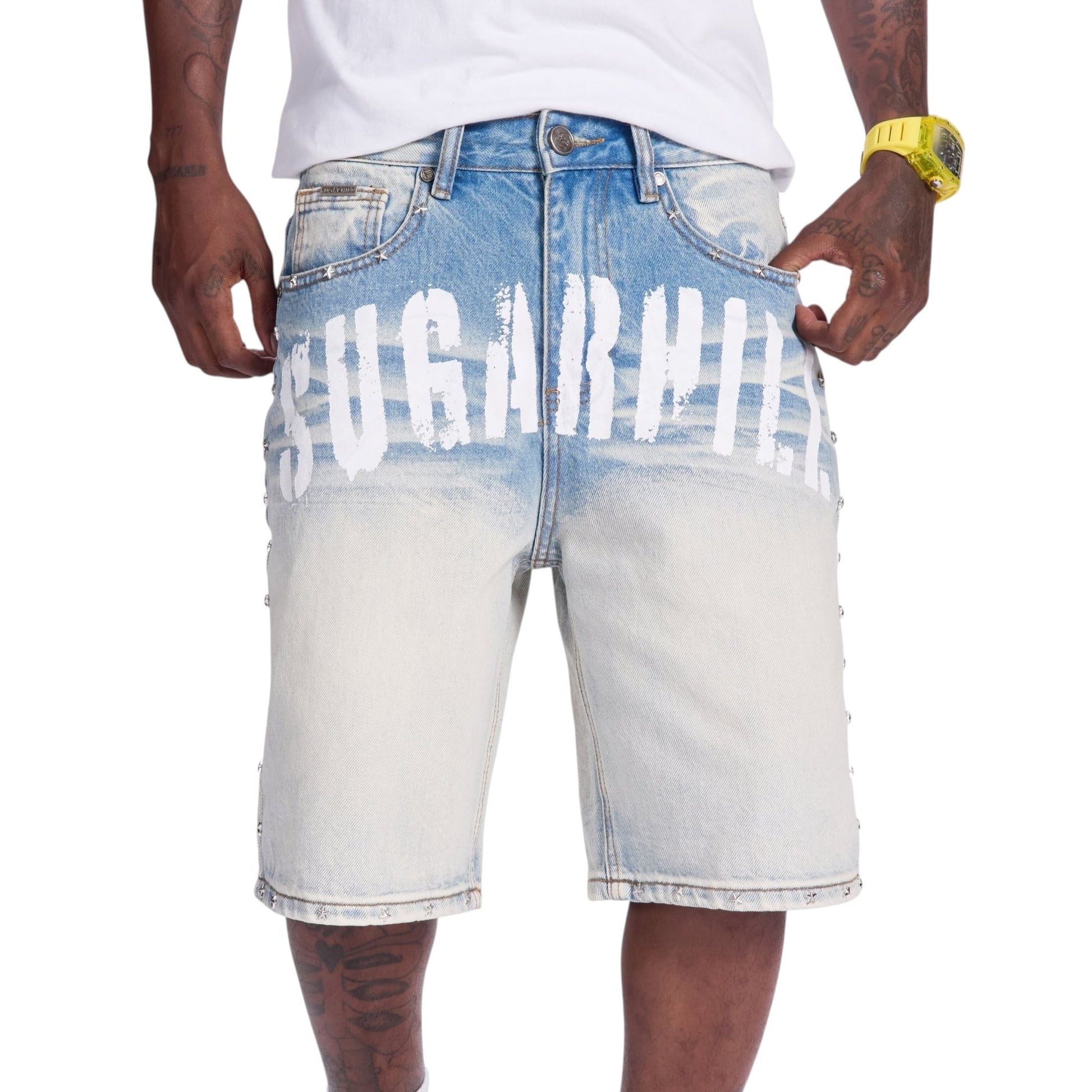 Sugarhill Dallas Jorts from On Time Fashions – Shorts by Sugarhill, Birmingham AL’s 1 fashion store and premier destination for streetwear, suits, kids fashion, and big & tall