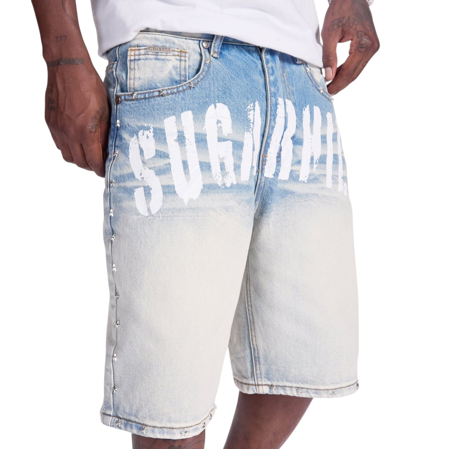 Sugarhill Dallas Jorts from On Time Fashions – Shorts by Sugarhill, Birmingham AL’s 1 fashion store and premier destination for streetwear, suits, kids fashion, and big & tall