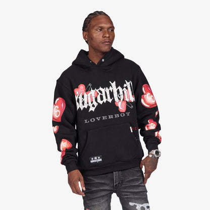 Sugarhill Loverboy Hoodie - Black, front on model
