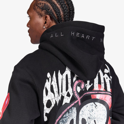 Sugarhill Loverboy Hoodie - Black, hood and back graphic detail
