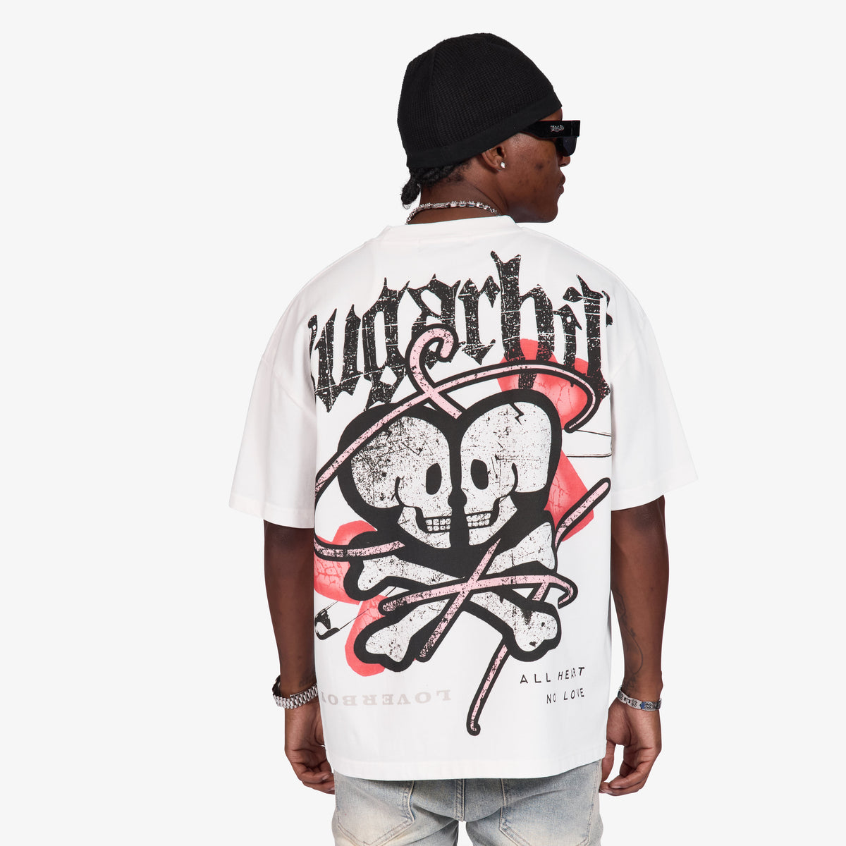 Sugarhill Loverboy T-Shirt - White, back on model