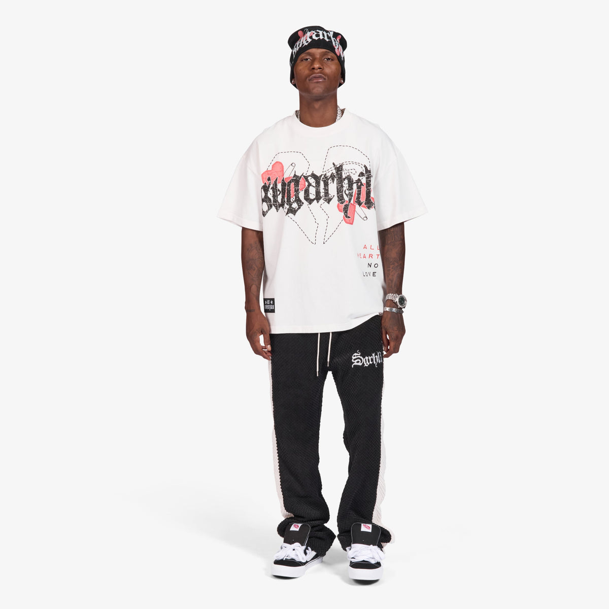Sugarhill Loverboy T-Shirt - White, full length fit
