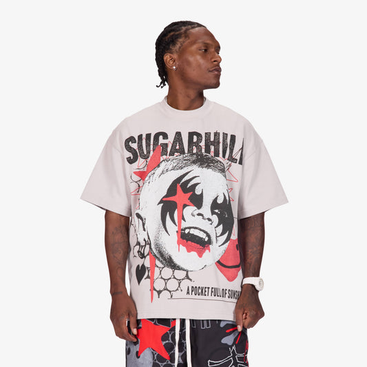 Sugarhill Sunshine Tee, Gray, front on model
