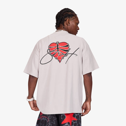 Sugarhill Sunshine Tee, Gray, back on model