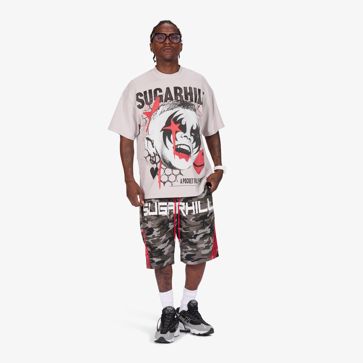 Sugarhill Sunshine Tee, Gray, full length fit