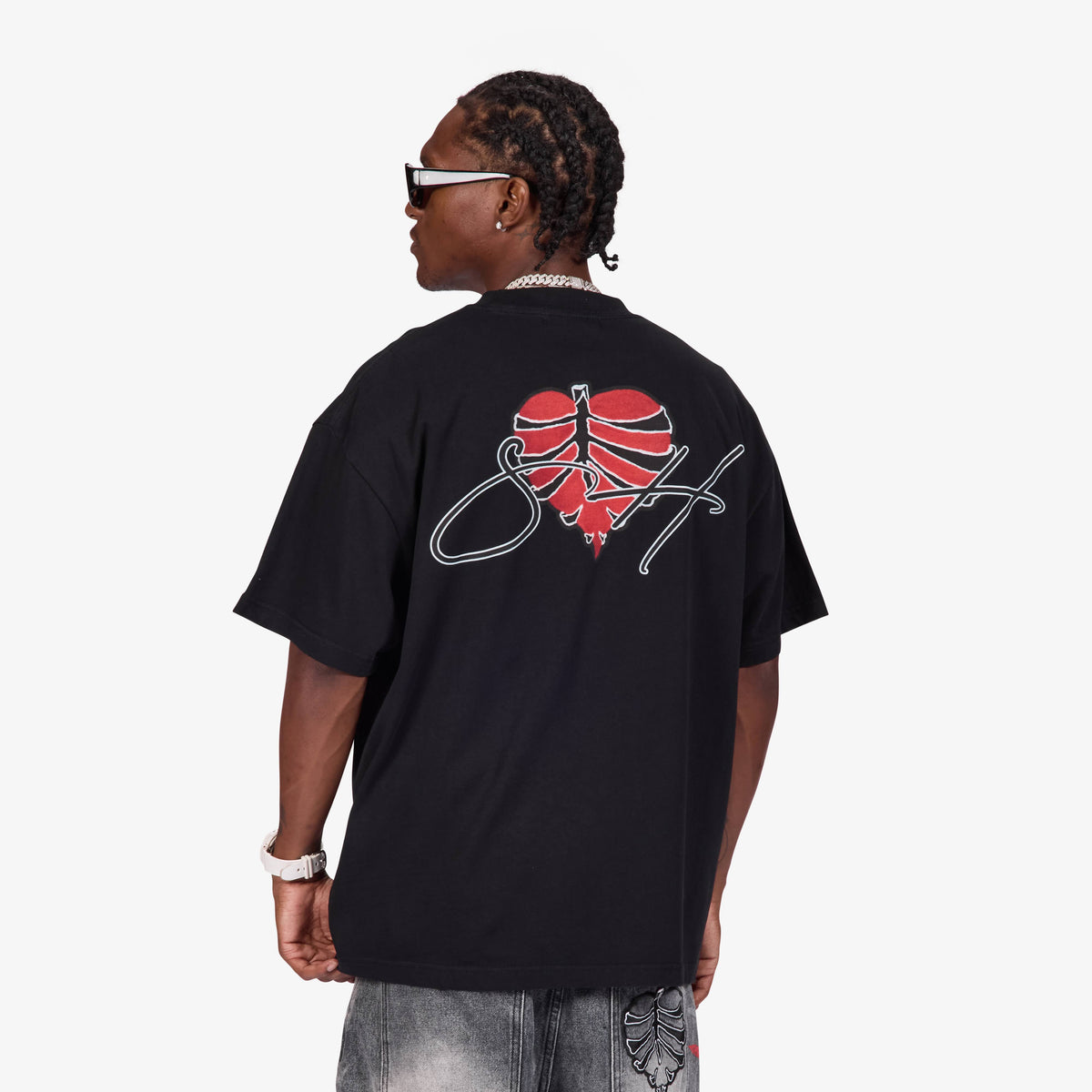 Sugarhill Sunshine Tee, Black, back on model
