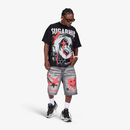Sugarhill Sunshine Tee, Black, full length fit