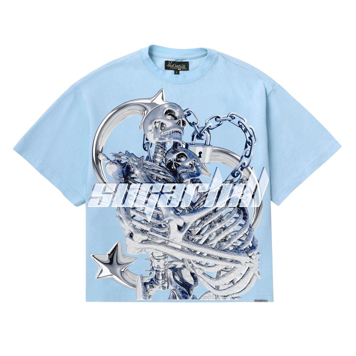 Sugarhill Star Death T-Shirt from On Time Fashions – T-shirt by Sugarhill, Birmingham AL’s 1 fashion store and premier destination for streetwear, suits, kids fashion, and big & tall