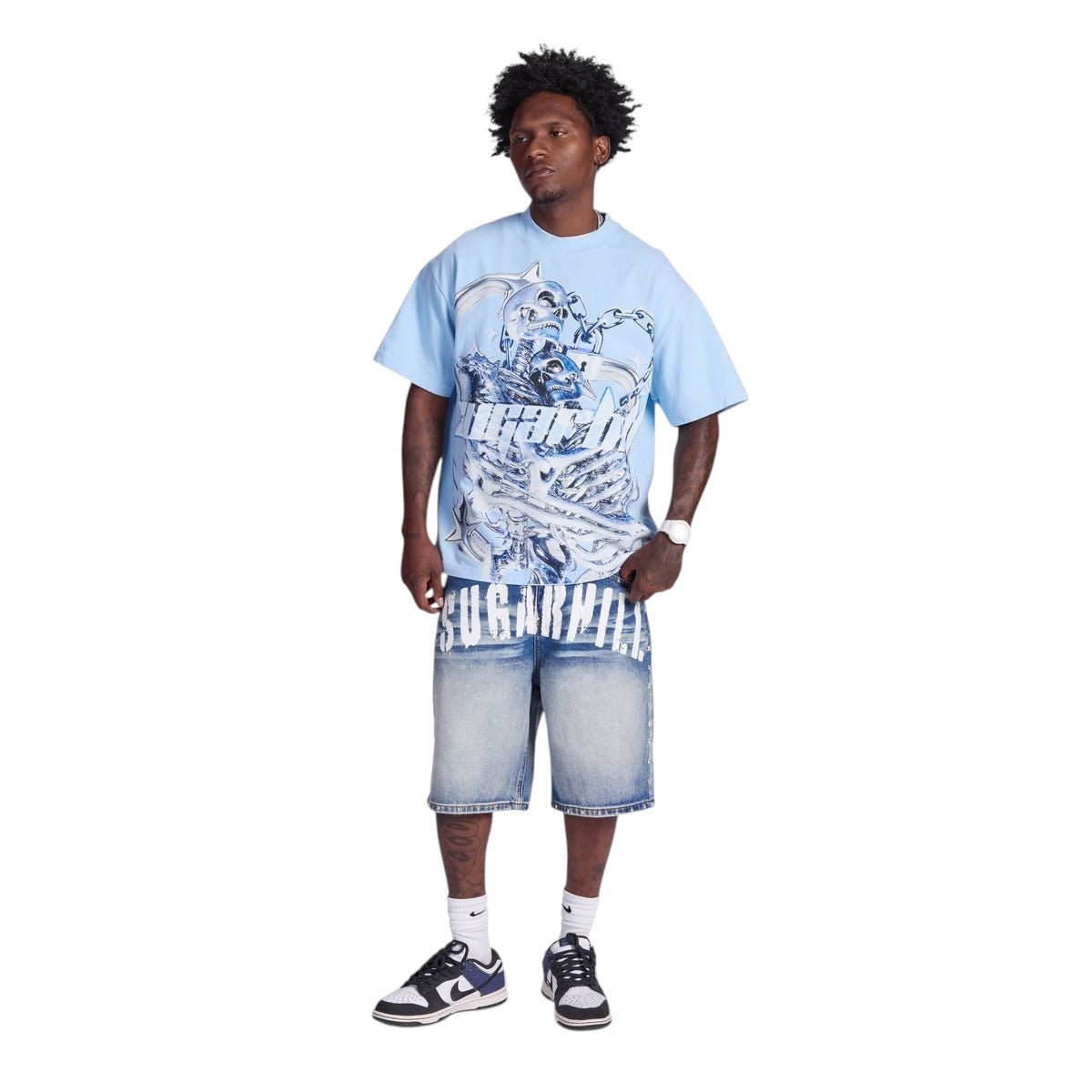 Sugarhill Star Death T-Shirt from On Time Fashions – T-shirt by Sugarhill, Birmingham AL’s 1 fashion store and premier destination for streetwear, suits, kids fashion, and big & tall