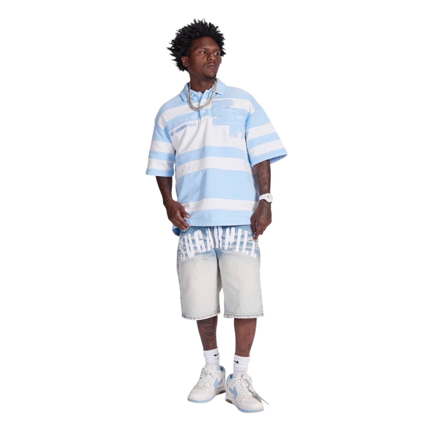 Sugarhill Super 9 Polo from On Time Fashions – Polo by Sugarhill, Birmingham AL’s 1 fashion store and premier destination for streetwear, suits, kids fashion, and big & tall