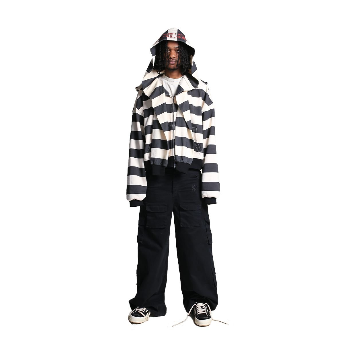 Syair Saihara Yairhannstrase 2x Prison Hoodie from On Time Fashions – Hoodie by Syair Saihara, Birmingham AL’s 1 fashion store and premier destination for streetwear, suits, kids fashion, and big & tall