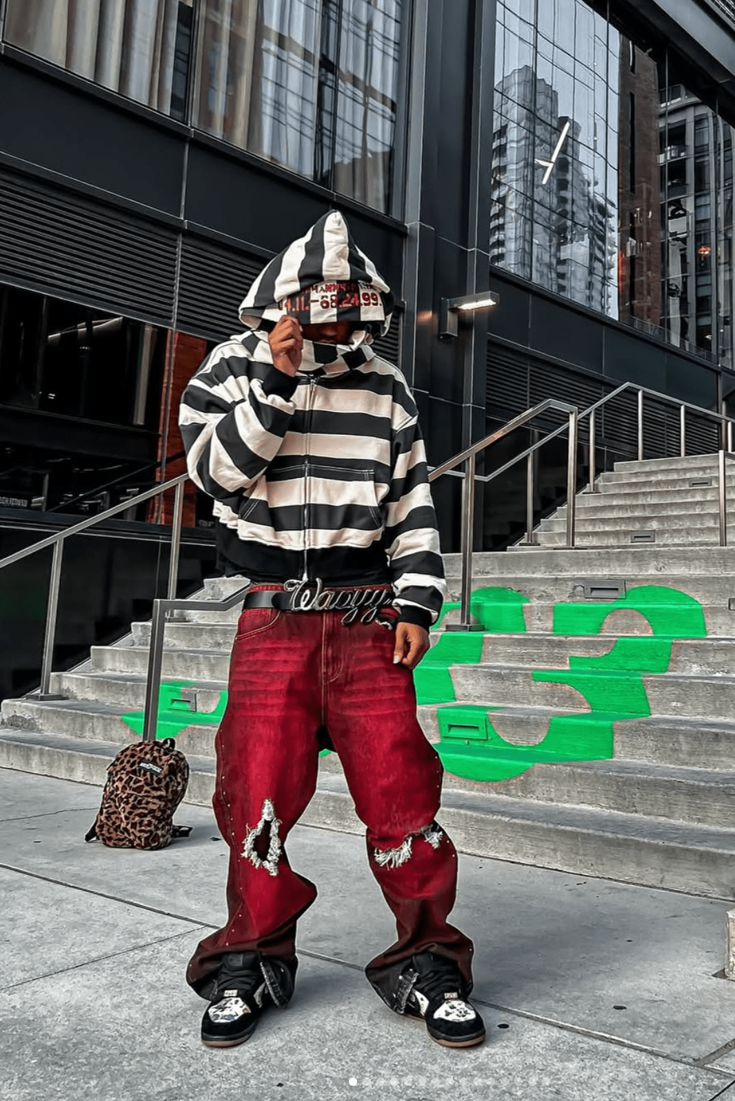 Syair Saihara Yairhannstrase 2x Prison Hoodie from On Time Fashions – Hoodie by Syair Saihara, Birmingham AL’s 1 fashion store and premier destination for streetwear, suits, kids fashion, and big & tall