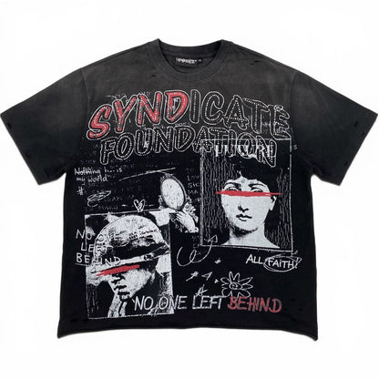 Syndicate Left Behind Tee from On Time Fashions – Graphic Tee by Syndicate, Birmingham AL’s 1 fashion store and premier destination for streetwear, suits, kids fashion, and big & tall