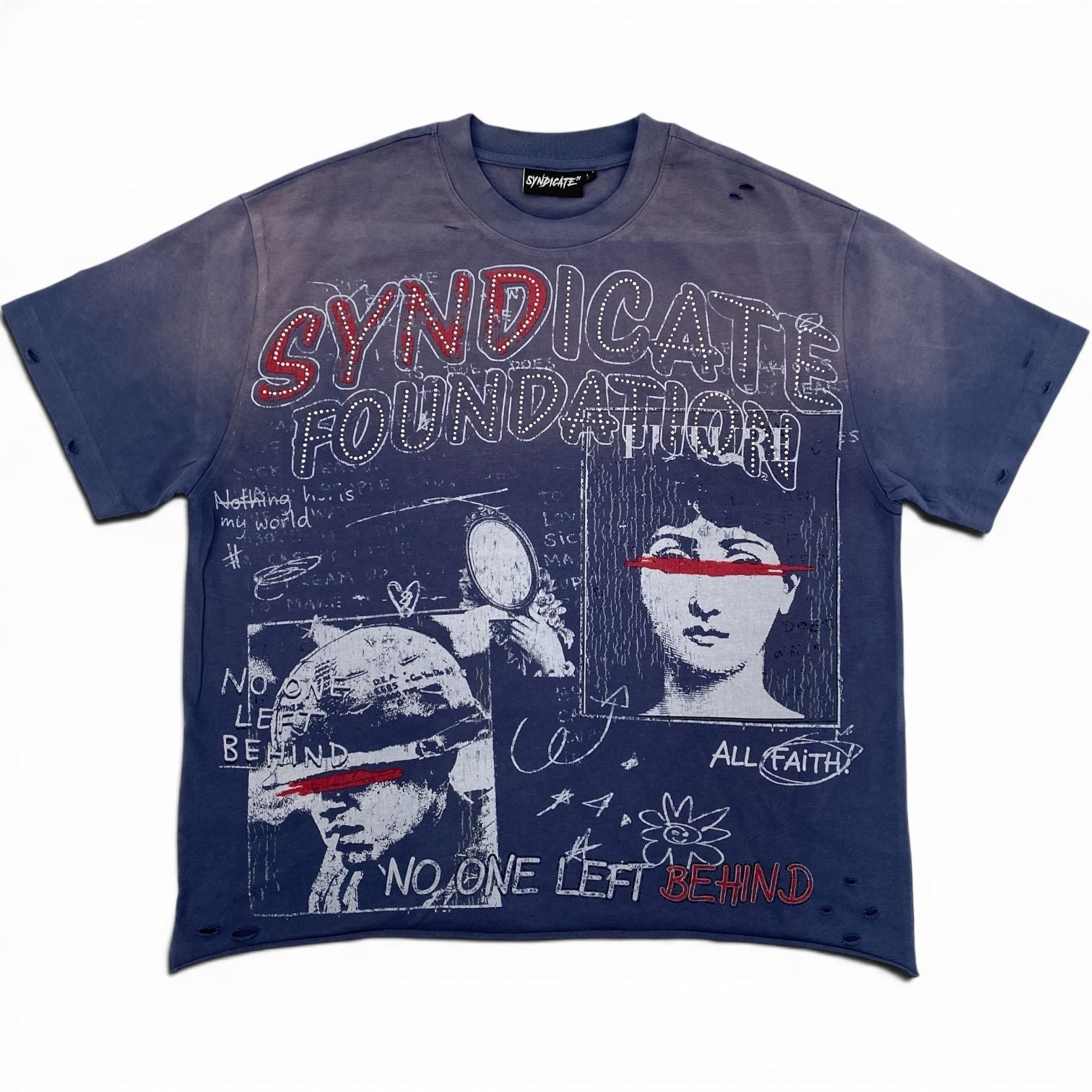 Syndicate Left Behind Tee from On Time Fashions – Graphic Tee by Syndicate, Birmingham AL’s 1 fashion store and premier destination for streetwear, suits, kids fashion, and big & tall