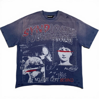 Syndicate Left Behind Tee from On Time Fashions – Graphic Tee by Syndicate, Birmingham AL’s 1 fashion store and premier destination for streetwear, suits, kids fashion, and big & tall