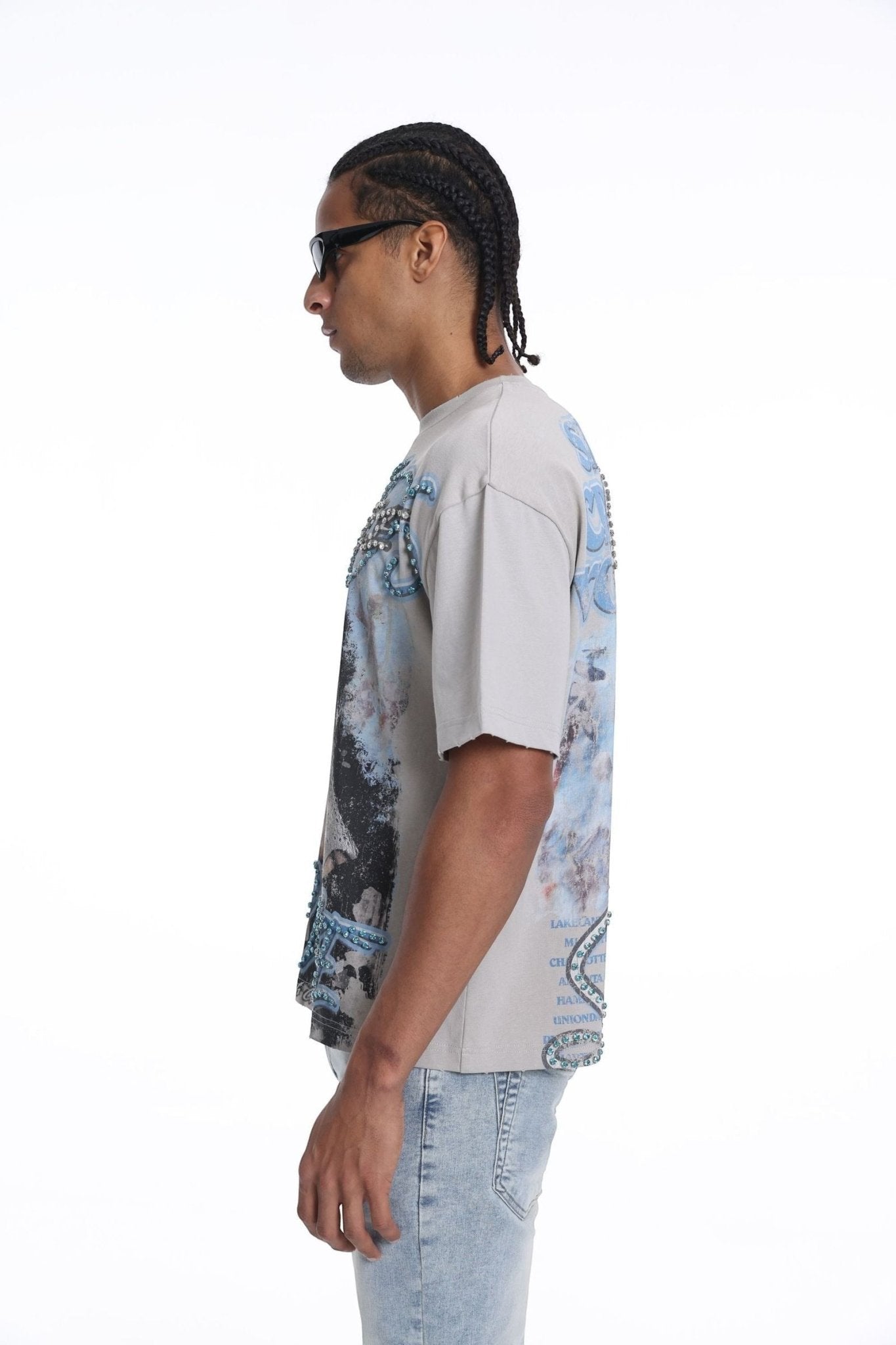 Syndicate LND Tee Gray from On Time Fashions – T-Shirt by Prestige Showroom, Birmingham AL’s 1 fashion store and premier destination for streetwear, suits, kids fashion, and big & tall