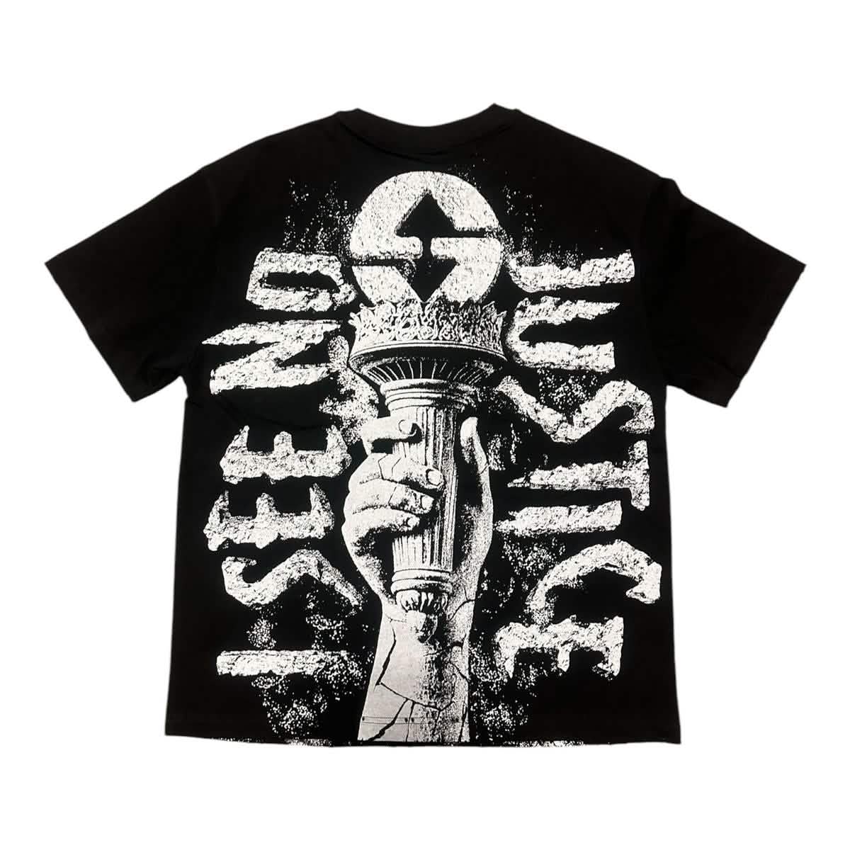 Syndicate No Justice from On Time Fashions – Tee by On Time Fashions Birmingham, Birmingham AL’s 1 fashion store and premier destination for streetwear, suits, kids fashion, and big & tall