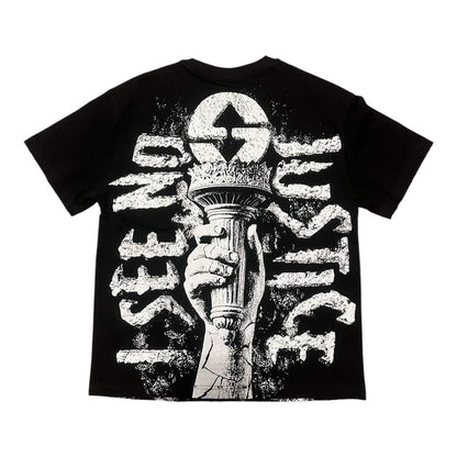 Syndicate No Justice from On Time Fashions – Tee by On Time Fashions Birmingham, Birmingham AL’s 1 fashion store and premier destination for streetwear, suits, kids fashion, and big & tall