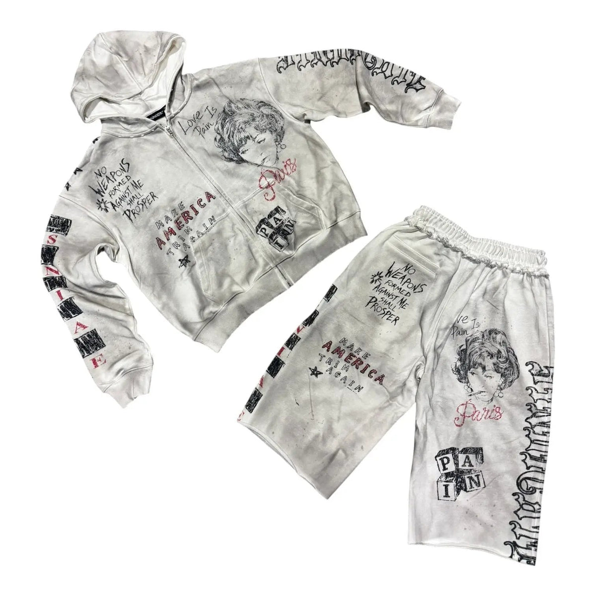 Syndicate Pain 3/4 Oversized Short Set