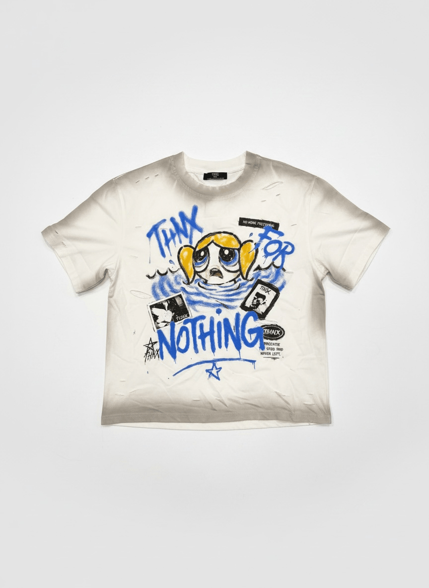 Thnx For Nothing Power Puff Tee by Thnx For Nothing