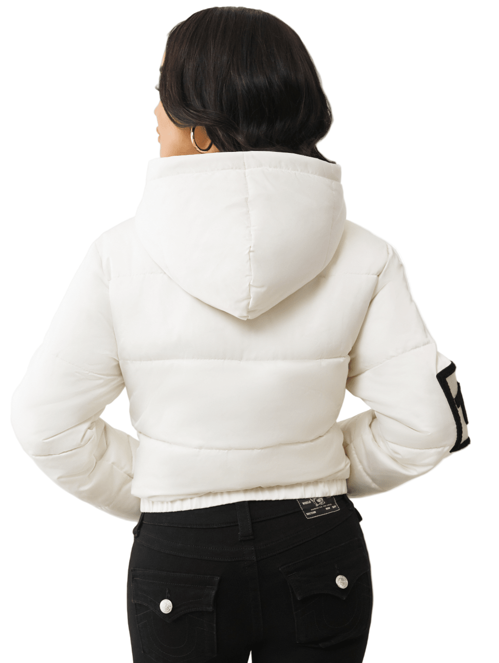 True Religion Branded Nylon Puffer Jacket from On Time Fashions – Women's Jacket by True Religion, Birmingham AL’s 1 fashion store and premier destination for streetwear, suits, kids fashion, and big & tall