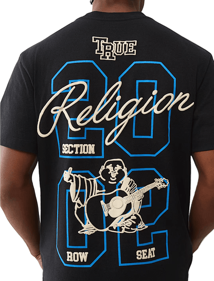 True Religion Buddha Patch University Tee from On Time Fashions – tee by True Religion, Birmingham AL’s 1 fashion store and premier destination for streetwear, suits, kids fashion, and big & tall