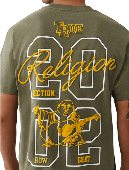 True Religion Buddha Patch University Tee from On Time Fashions – tee by True Religion, Birmingham AL’s 1 fashion store and premier destination for streetwear, suits, kids fashion, and big & tall