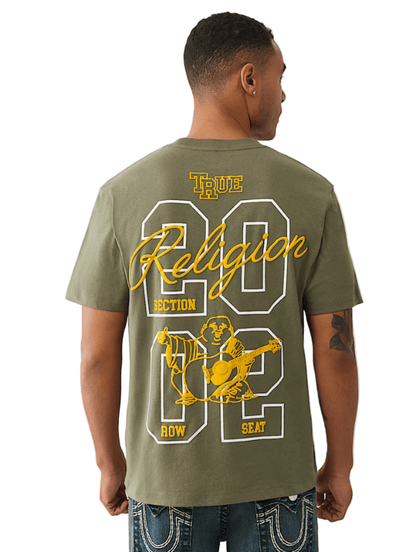 True Religion Buddha Patch University Tee from On Time Fashions – tee by True Religion, Birmingham AL’s 1 fashion store and premier destination for streetwear, suits, kids fashion, and big & tall