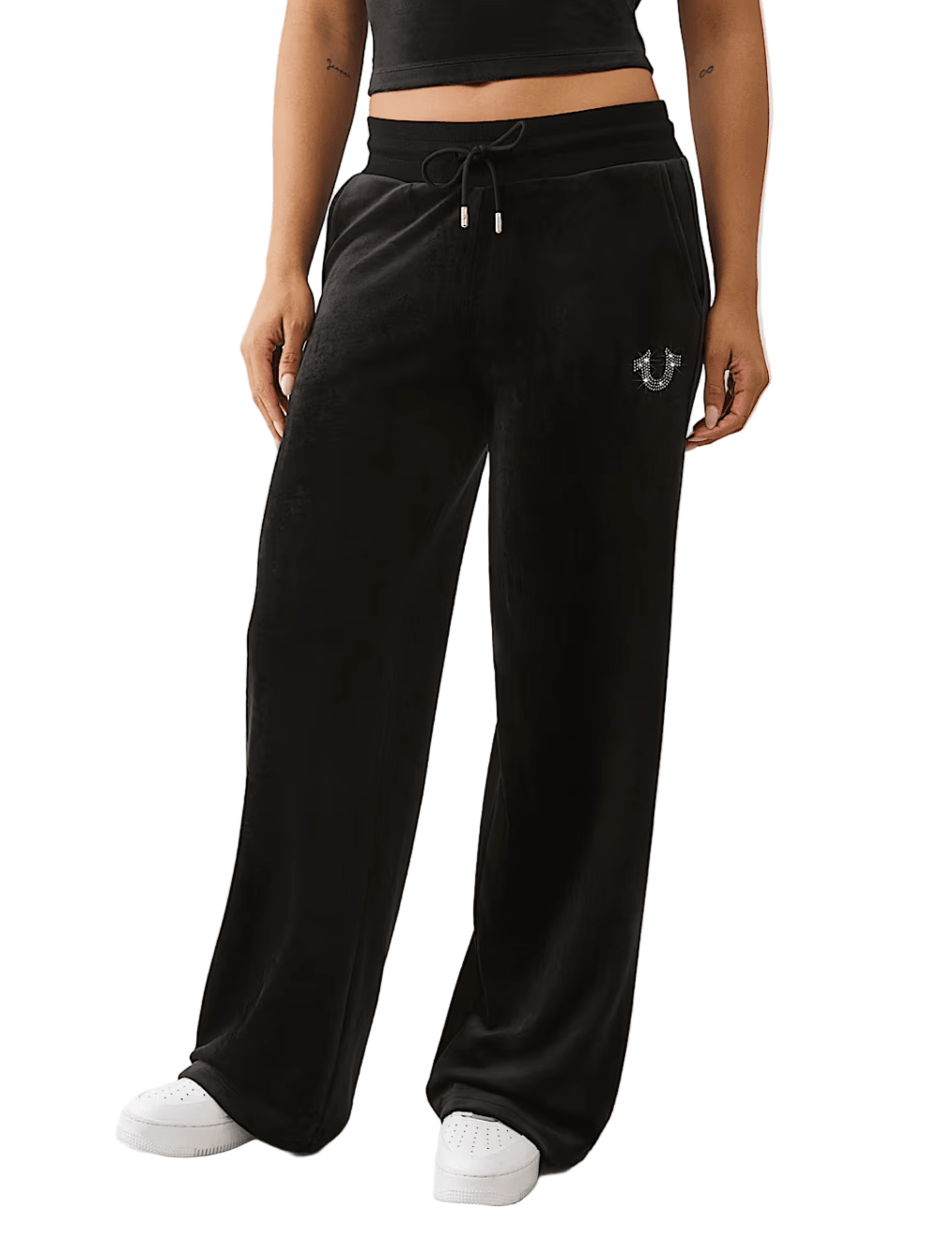 True Religion Crystal Velour Faux Fur Set from On Time Fashions – Women's Pants Set by True Religion, Birmingham AL’s 1 fashion store and premier destination for streetwear, suits, kids fashion, and big & tall
