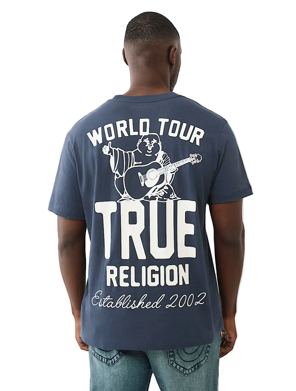True Religion Patch Buddha Tee from On Time Fashions – tee by True Religion, Birmingham AL’s 1 fashion store and premier destination for streetwear, suits, kids fashion, and big & tall