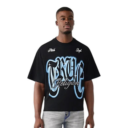 True Religion Rhinestone Heavyweight Boxy Tee