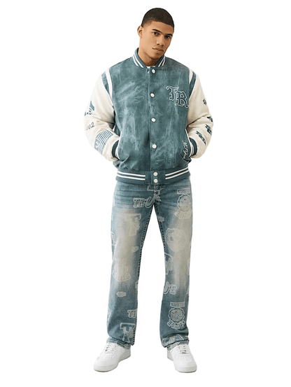 True Religion Ricky Allover Print Jean from On Time Fashions – Jeans by True Religion, Birmingham AL’s 1 fashion store and premier destination for streetwear, suits, kids fashion, and big & tall