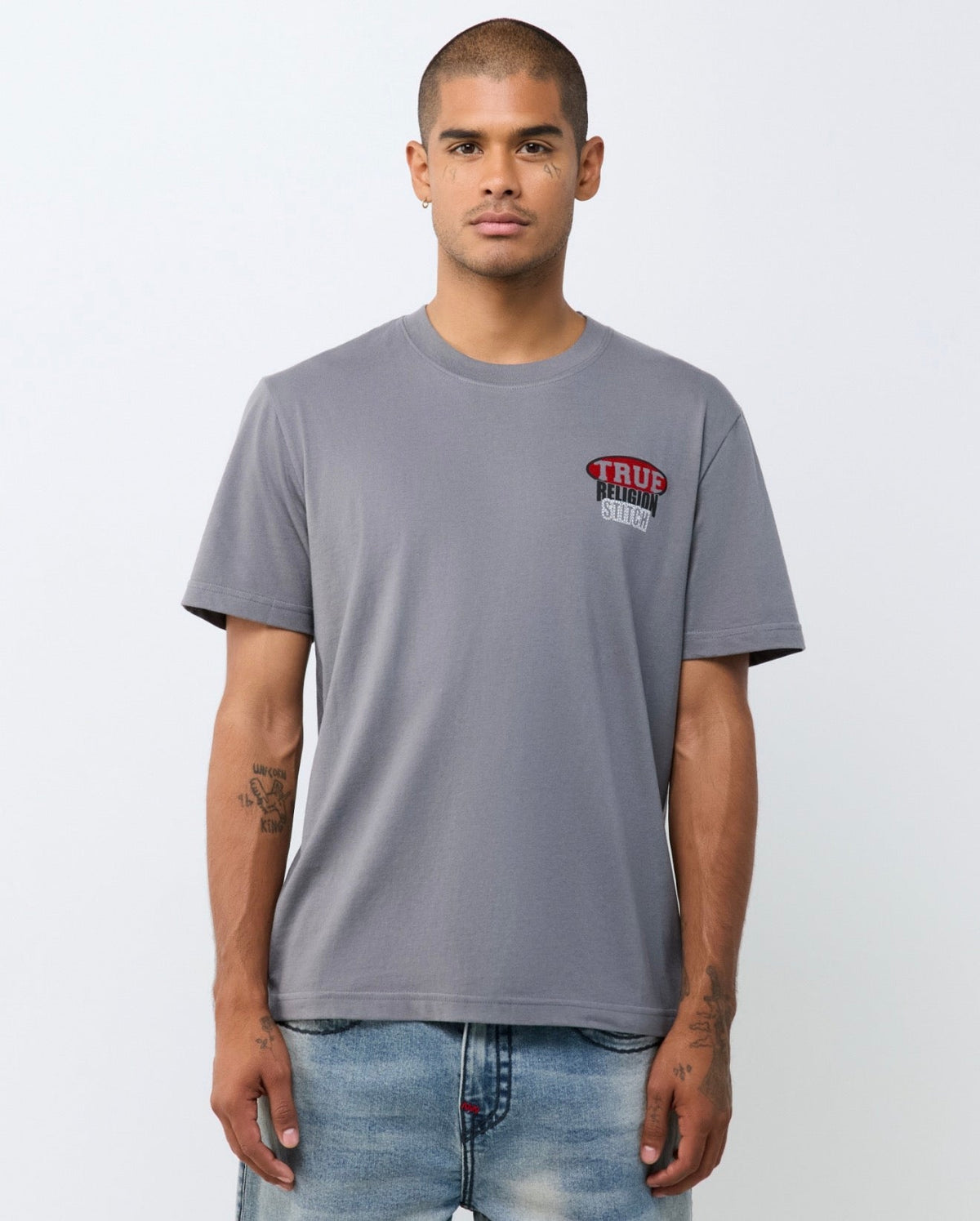 True Religion SS Stacked Logo Tee – view 2