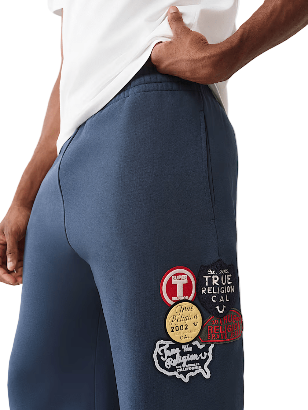 True Religion Vintage Patch Baggy Jogger from On Time Fashions – Sweatpants/Joggers by True Religion, Birmingham AL’s 1 fashion store and premier destination for streetwear, suits, kids fashion, and big & tall
