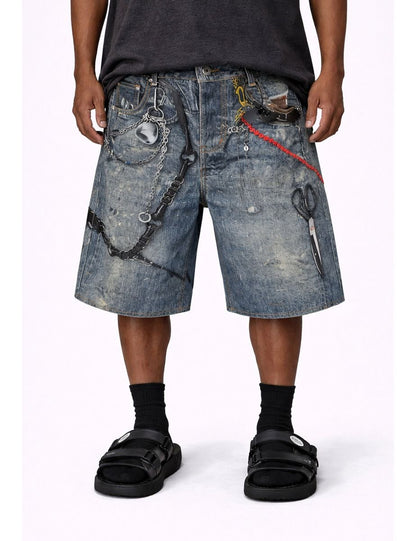 UNDEVELOPED Hardware Denim Shorts from On Time Fashions – Shorts by UNDEVELOPED, Birmingham AL’s 1 fashion store and premier destination for streetwear, suits, kids fashion, and big & tall