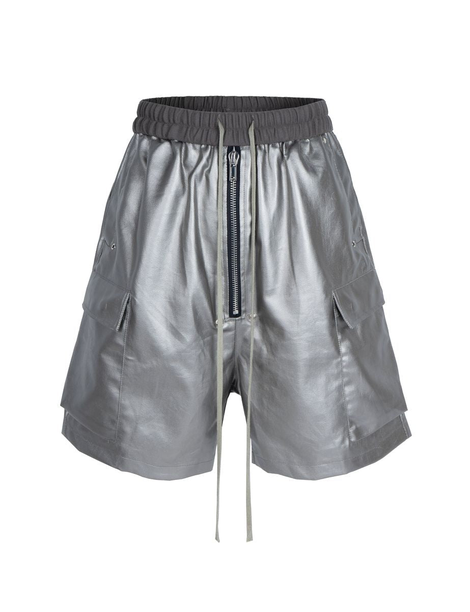 UNDEVELOPED Metallic Shine Cargo Shorts from On Time Fashions – Shorts by UNDEVELOPED, Birmingham AL’s 1 fashion store and premier destination for streetwear, suits, kids fashion, and big & tall