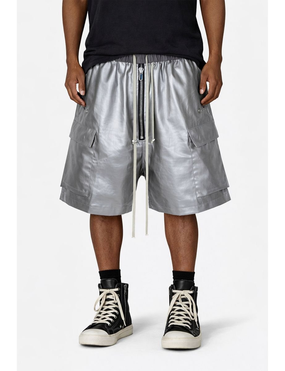 UNDEVELOPED Metallic Shine Cargo Shorts from On Time Fashions – Shorts by UNDEVELOPED, Birmingham AL’s 1 fashion store and premier destination for streetwear, suits, kids fashion, and big & tall