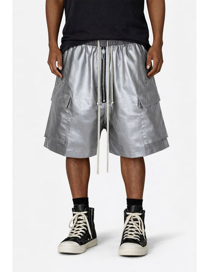 UNDEVELOPED Metallic Shine Cargo Shorts from On Time Fashions – Shorts by UNDEVELOPED, Birmingham AL’s 1 fashion store and premier destination for streetwear, suits, kids fashion, and big & tall