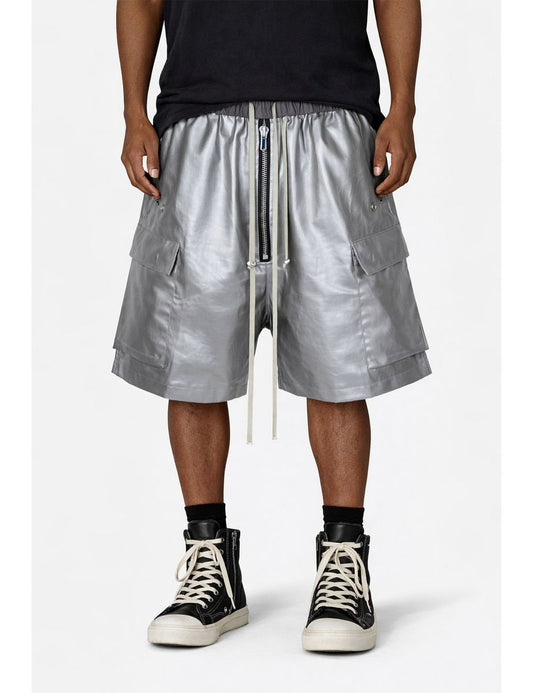 UNDEVELOPED Metallic Shine Cargo Shorts from On Time Fashions – Shorts by UNDEVELOPED, Birmingham AL’s 1 fashion store and premier destination for streetwear, suits, kids fashion, and big & tall